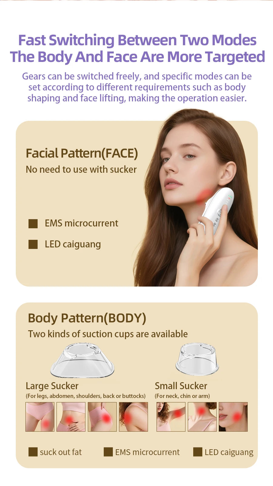 Cellulite Removal Machine for Face Belly Arms Legs Waist