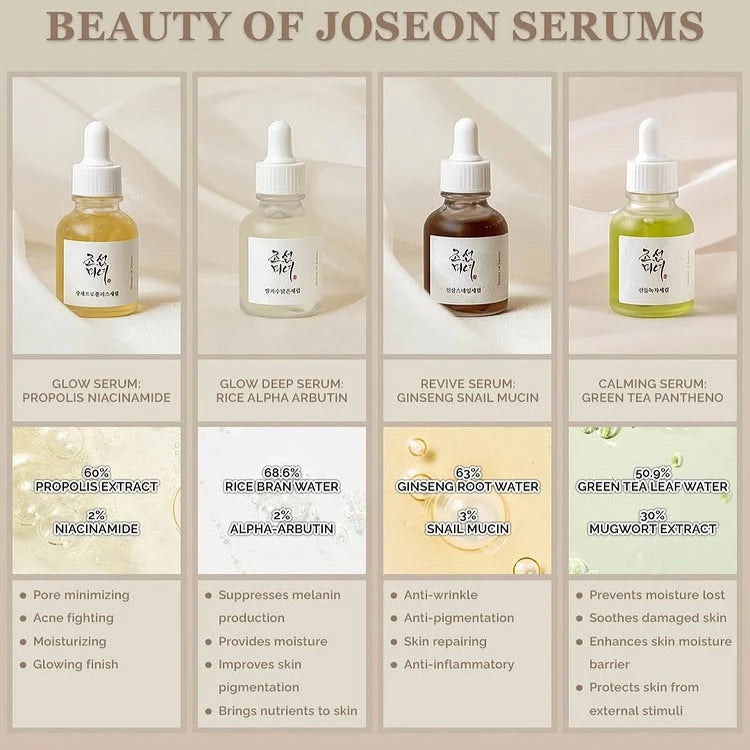 Korean Facial Moisturizing Calming Revive Glow Deep Serum