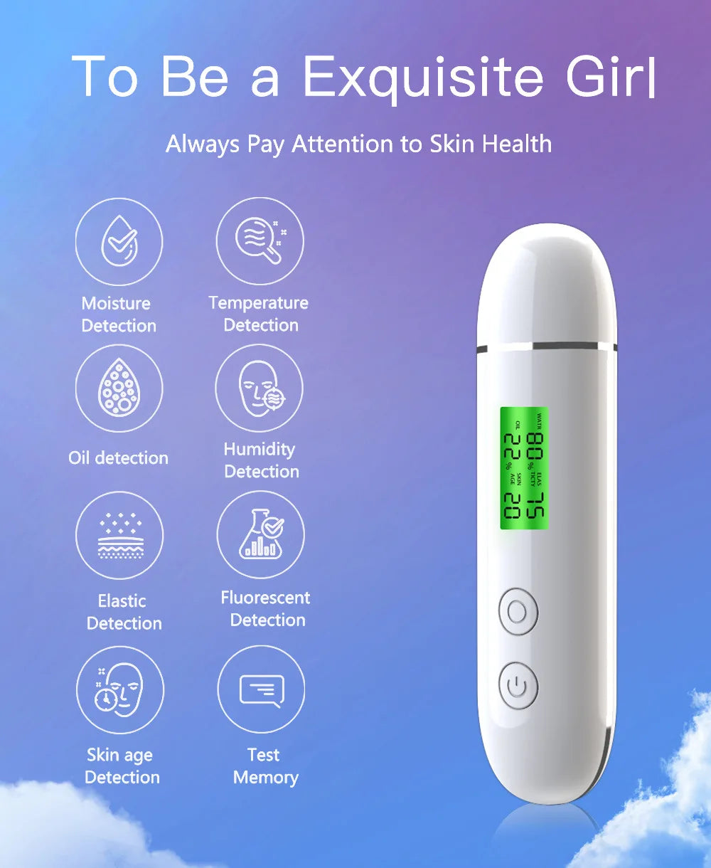 Content Facial Moisture Analyzer Skin Care Tool