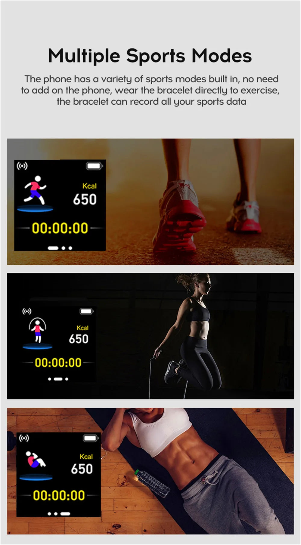 Fitness Monitor Bracelet Birthday Gift Electronic Clock