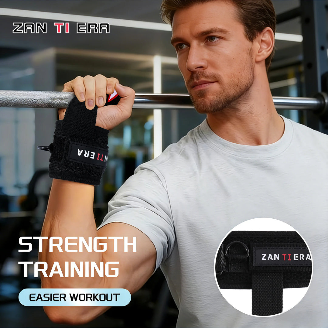 Fitness aid combines a support belt, ankle strap, and wristband