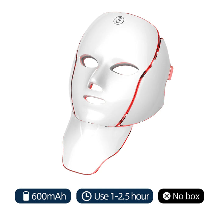 Newly Upgraded LED Face Mask with Neck Wireless