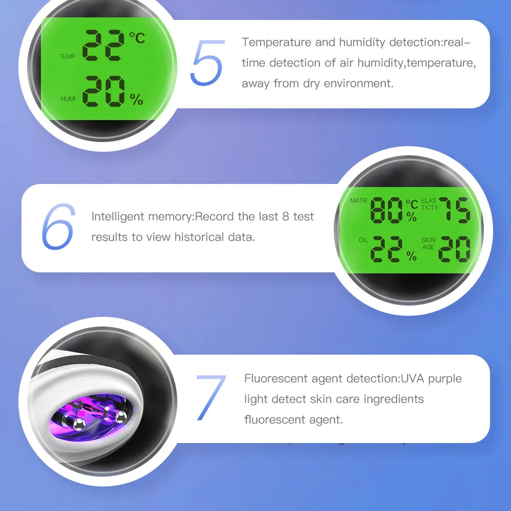 Content Facial Moisture Analyzer Skin Care Tool