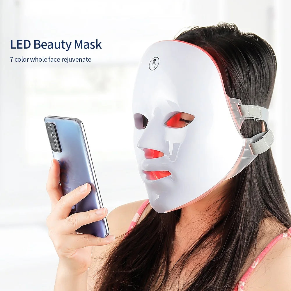 Face Mask LED Repair Skin Beauty Machine Wireless Use